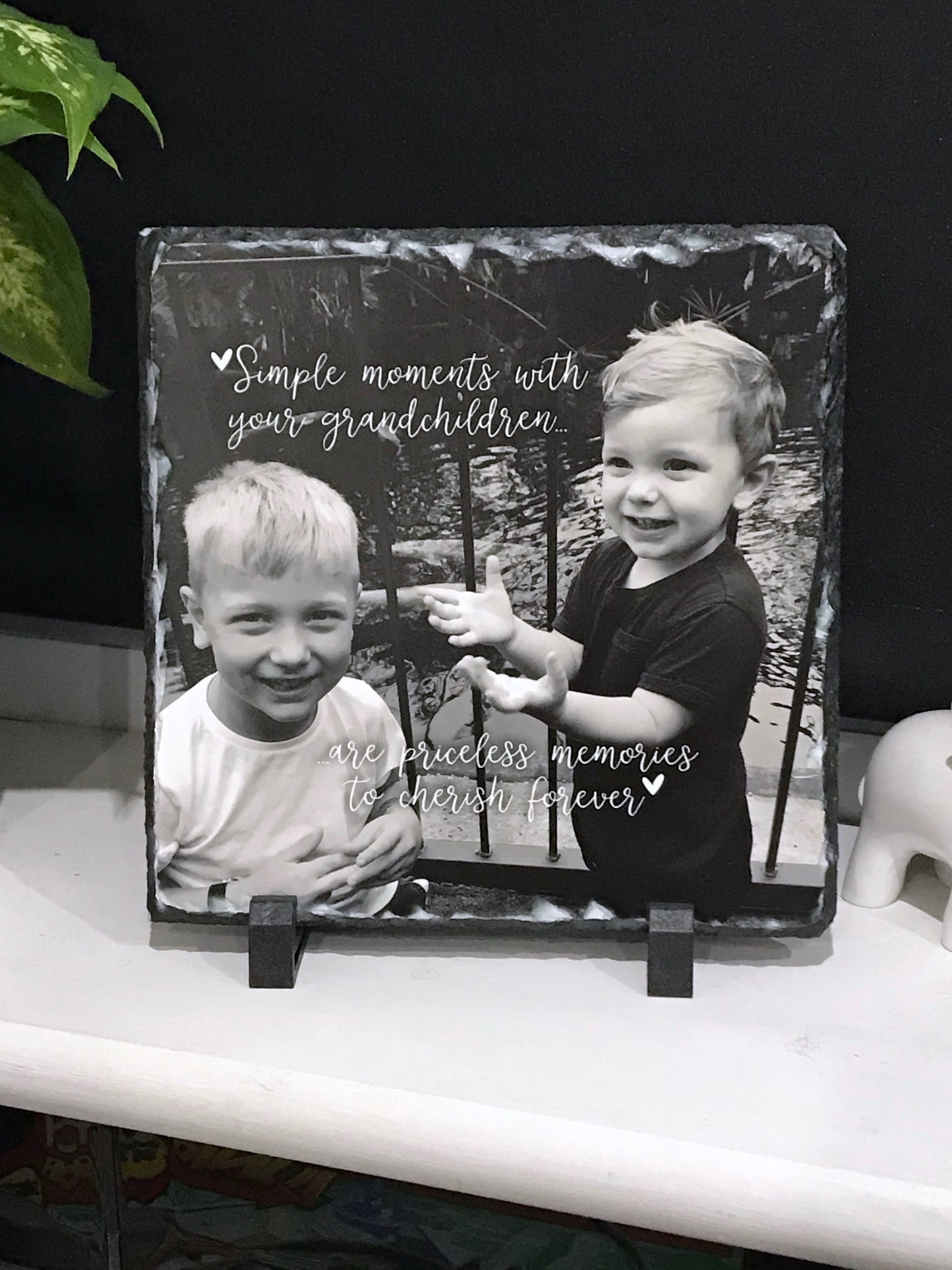 Personalised Photo Slate (15cm X 15cm)
