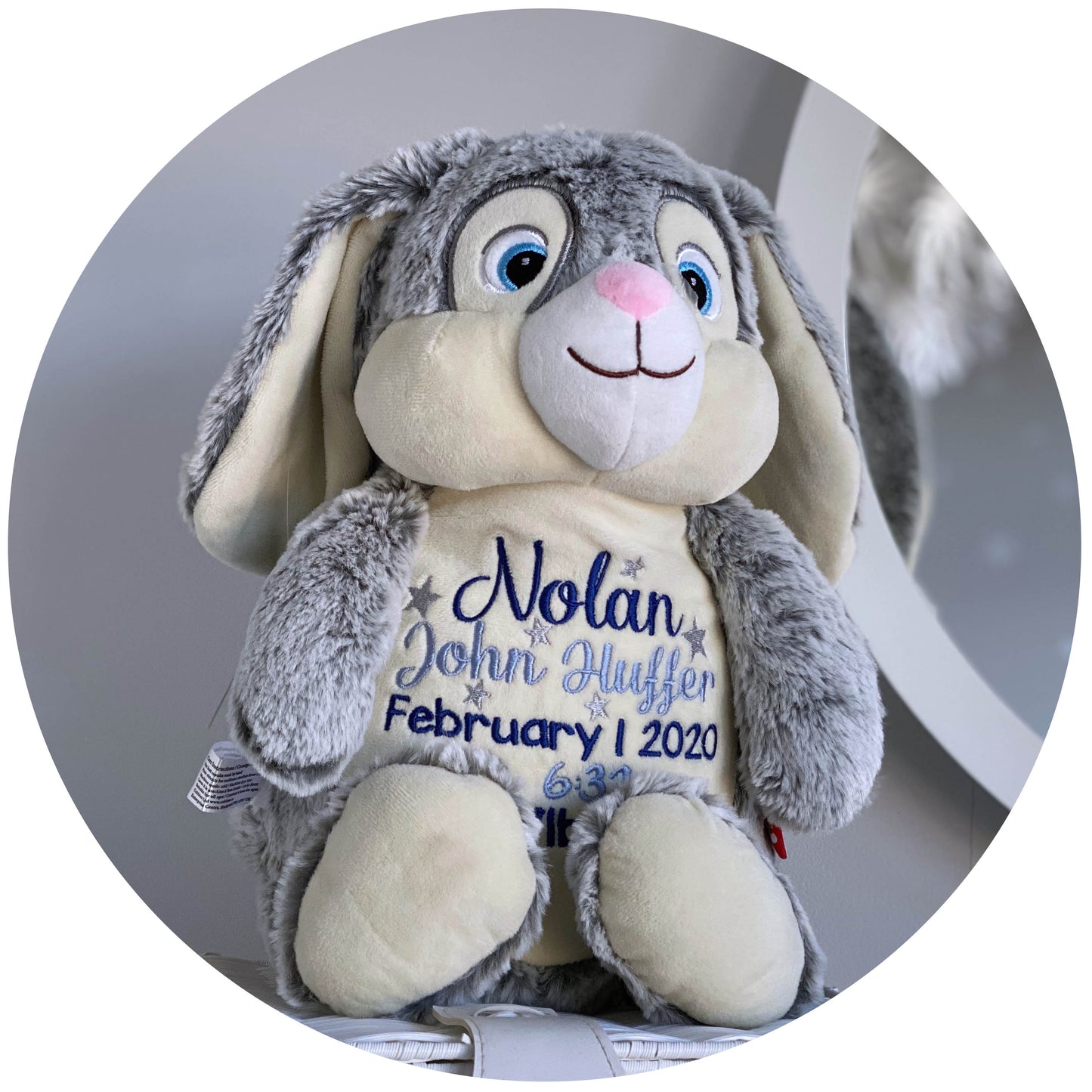 Clovis Brampton III the Grey Bunny Cubby