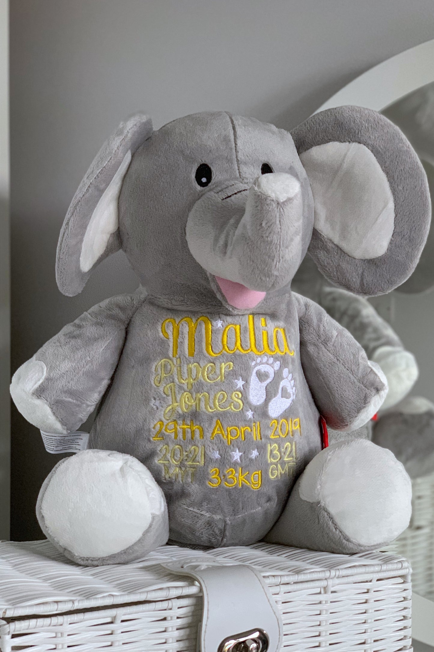 Elle the Grey Elephant Cubby