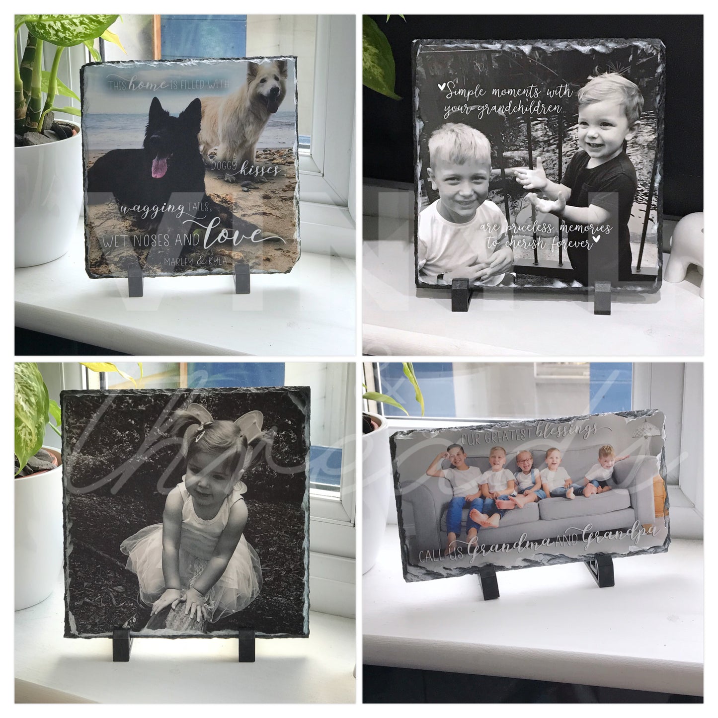 Personalised Photo Slate (15cm X 15cm)