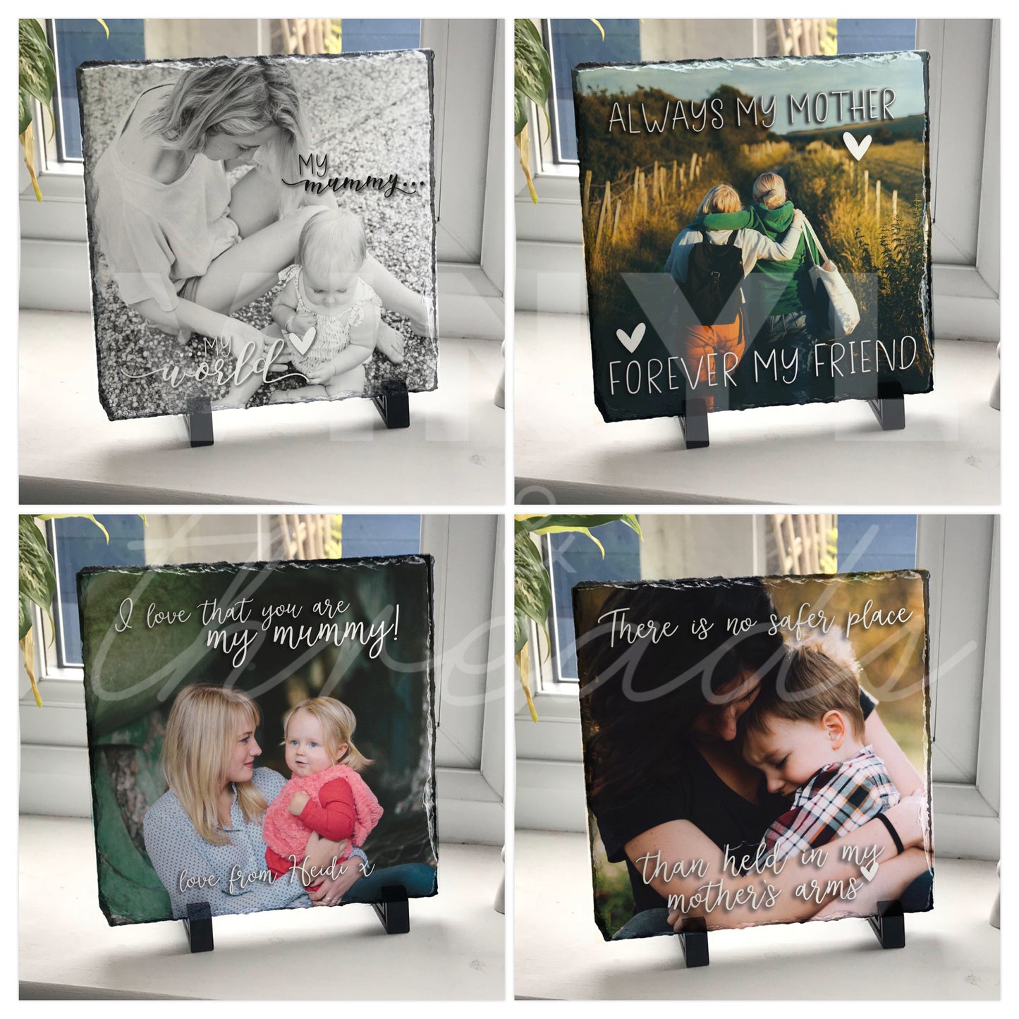 Personalised Photo Slate (15cm X 15cm)