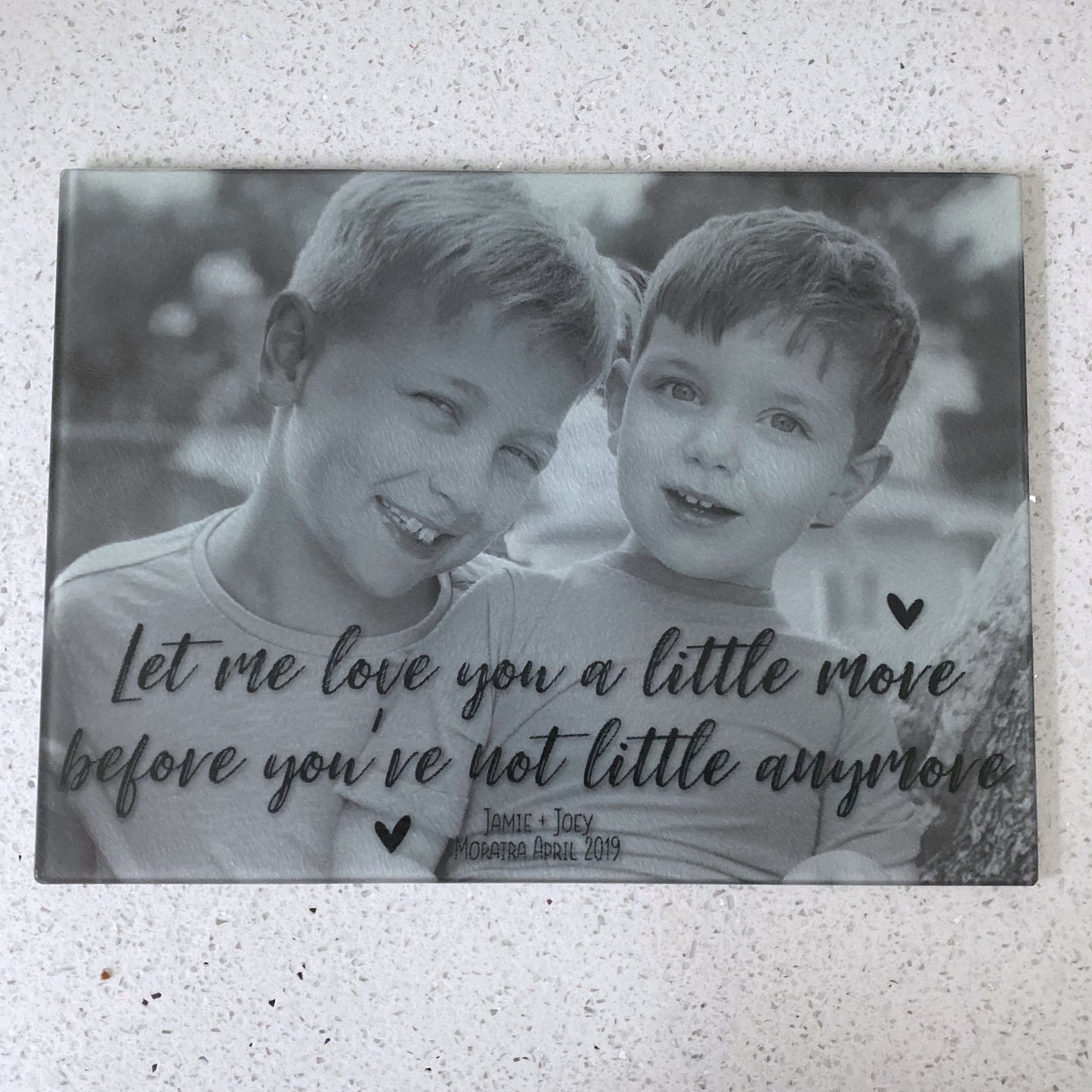Personalised Rectangle Glass Board
