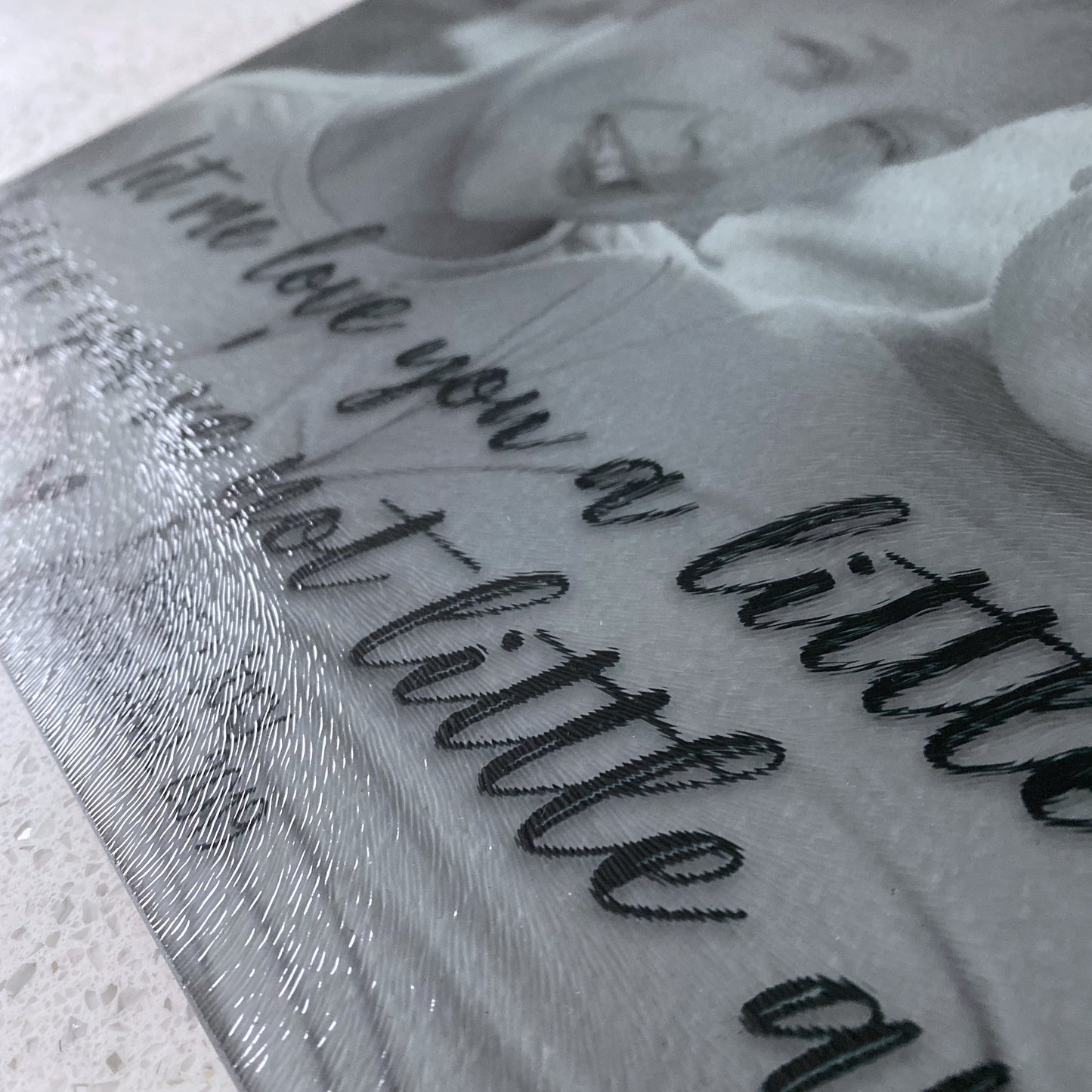 Personalised Rectangle Glass Board