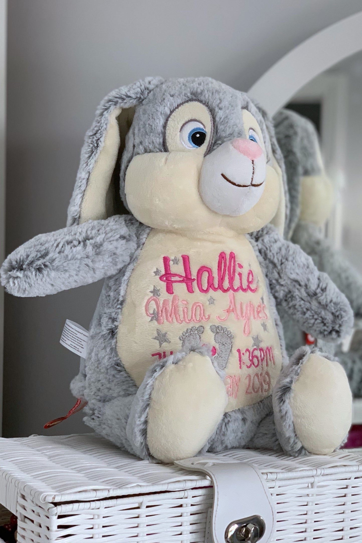Clovis Brampton III the Grey Bunny Cubby