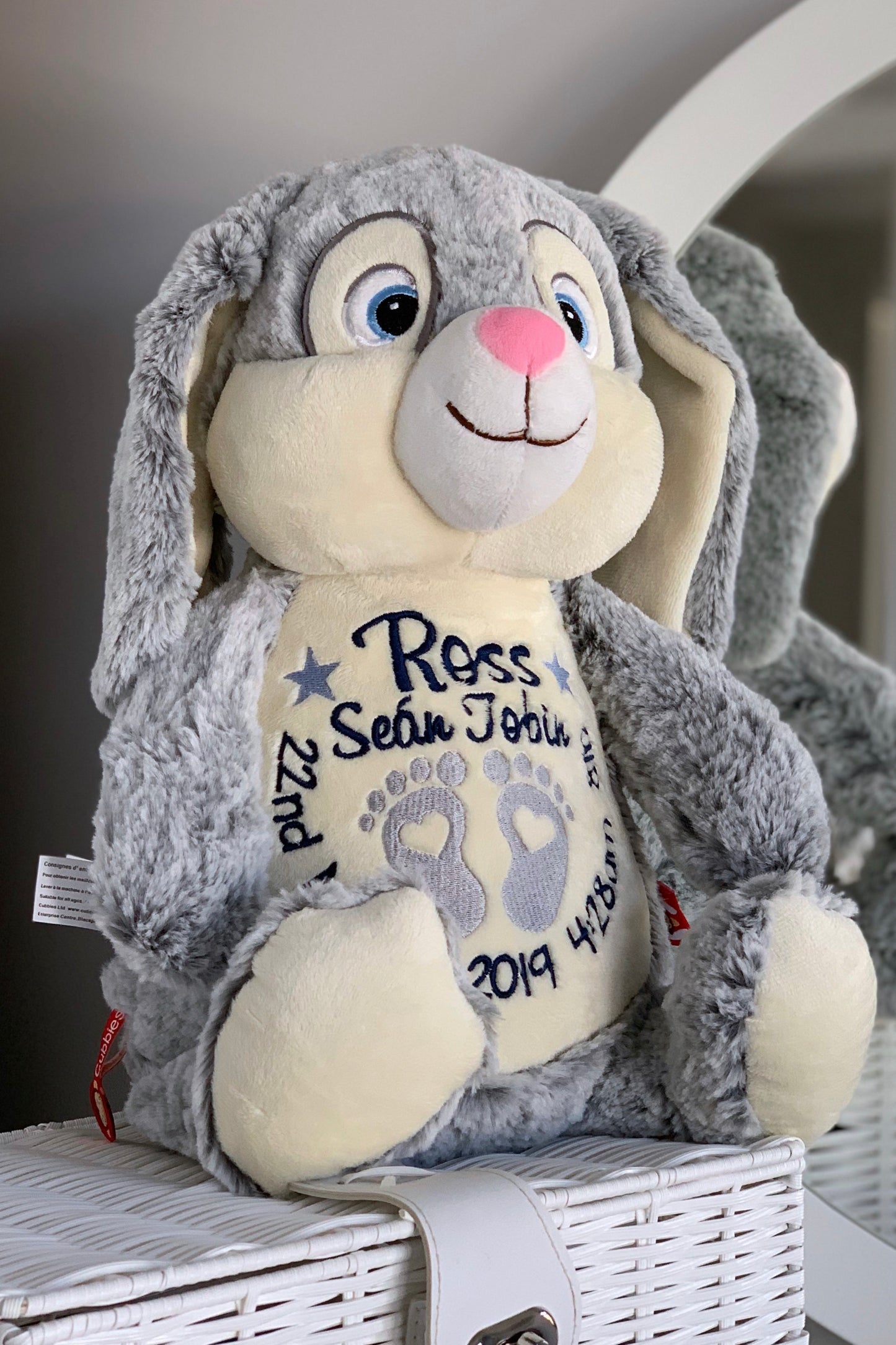 Clovis Brampton III the Grey Bunny Cubby