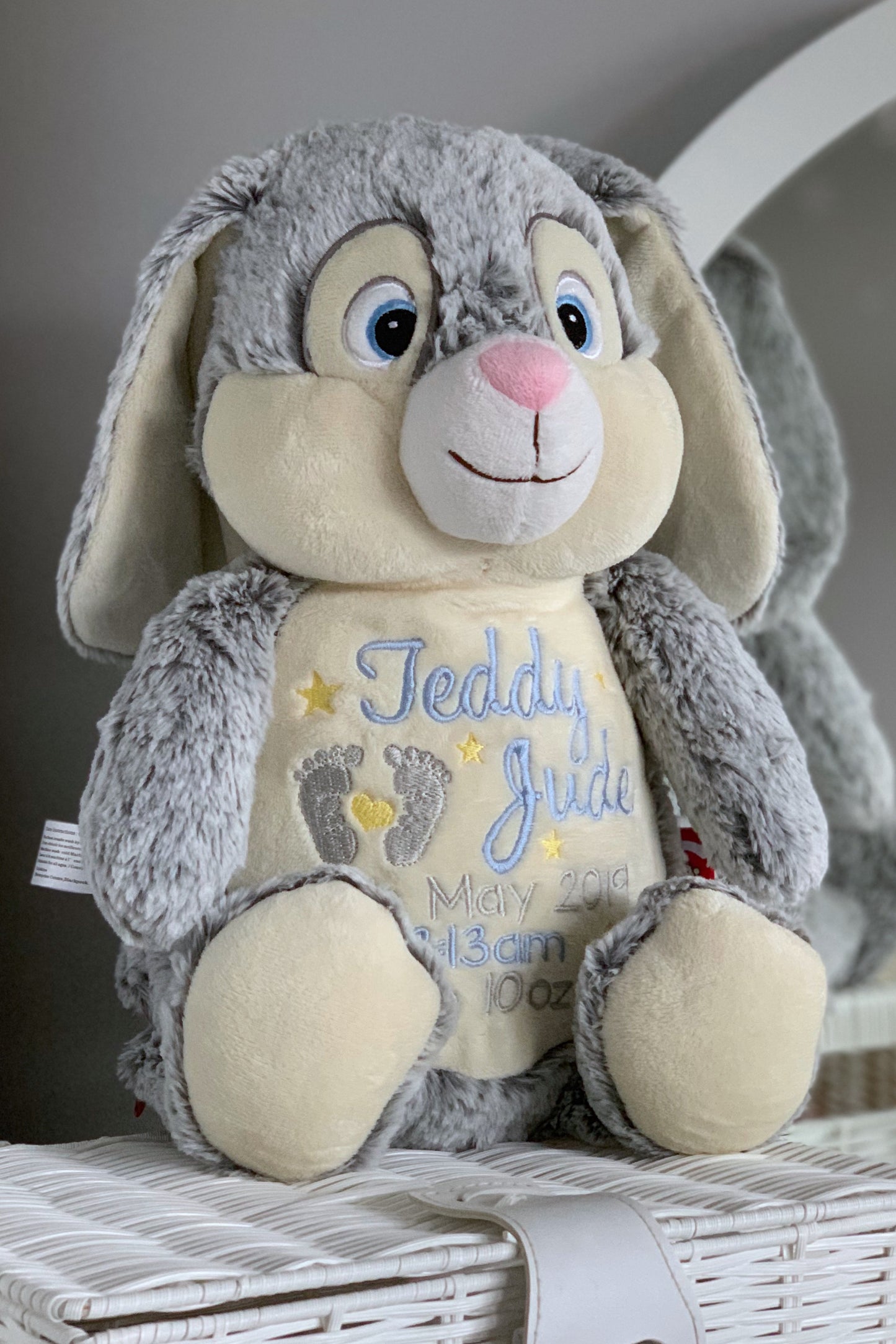 Clovis Brampton III the Grey Bunny Cubby