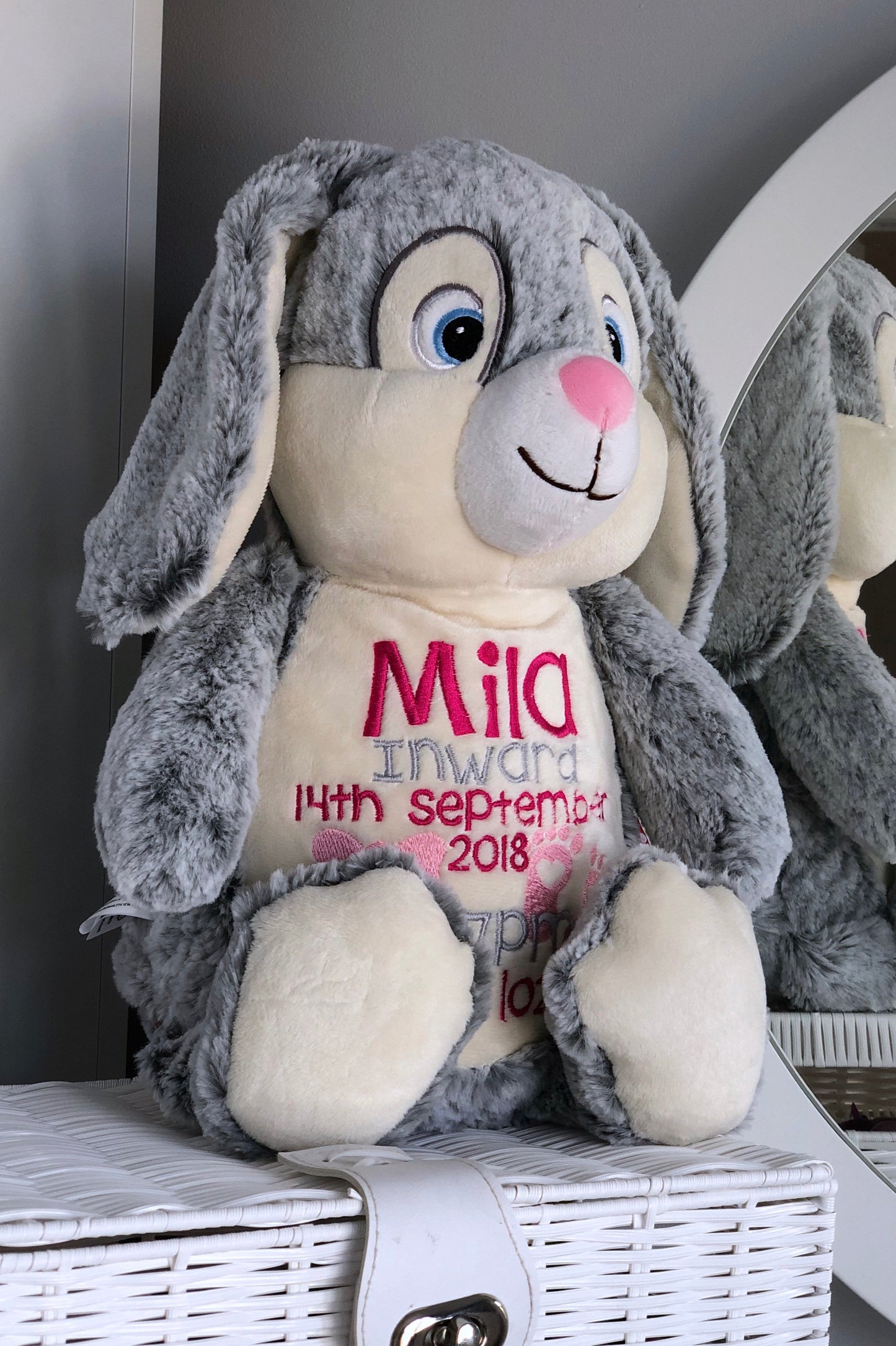 Clovis Brampton III the Grey Bunny Cubby