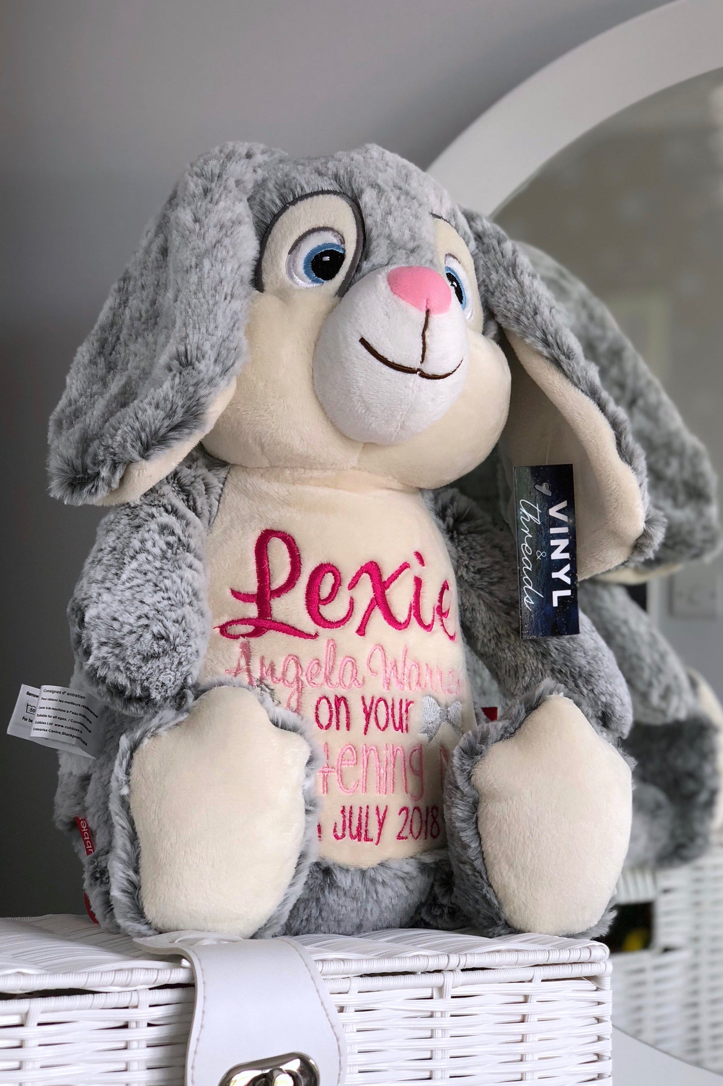 Clovis Brampton III the Grey Bunny Cubby
