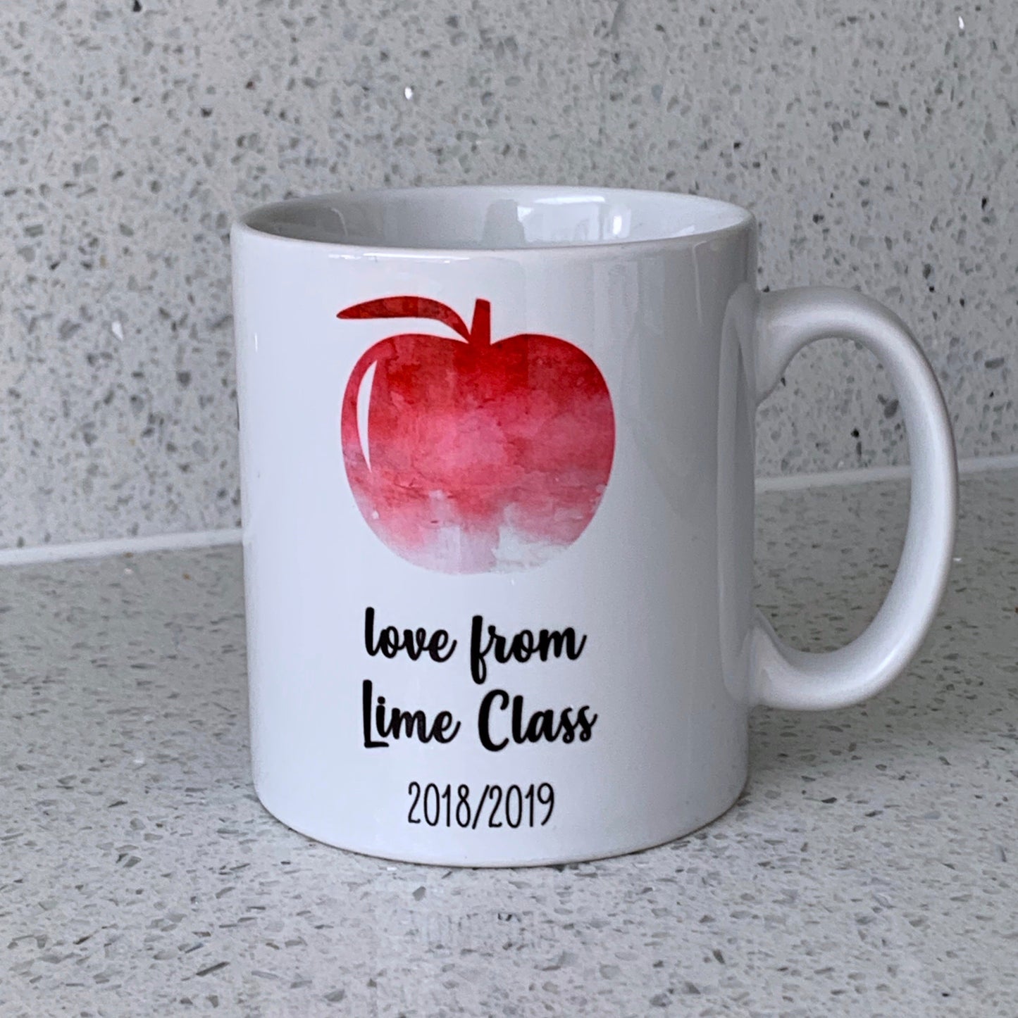 Personalised Apple Teacher Mug