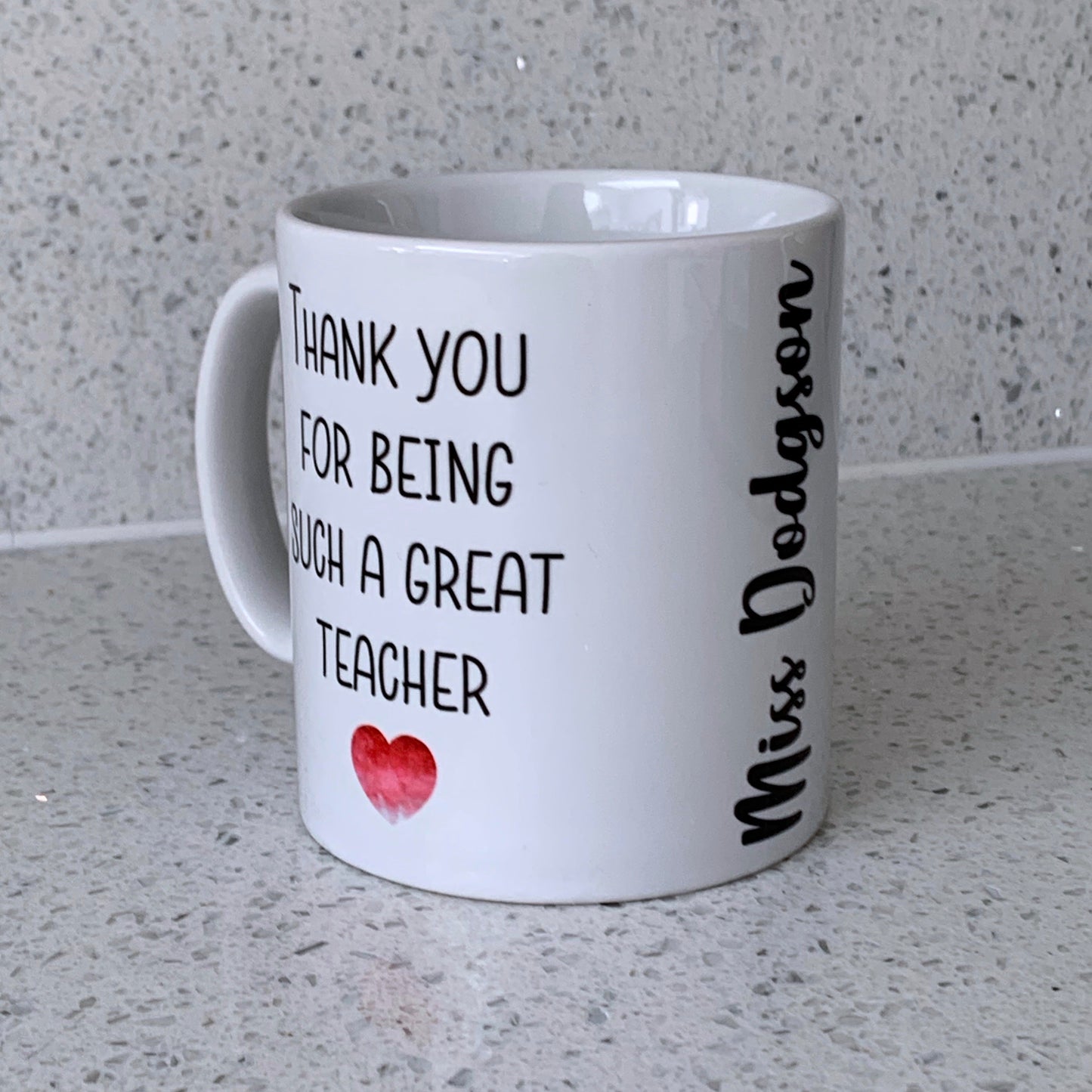 Personalised Apple Teacher Mug