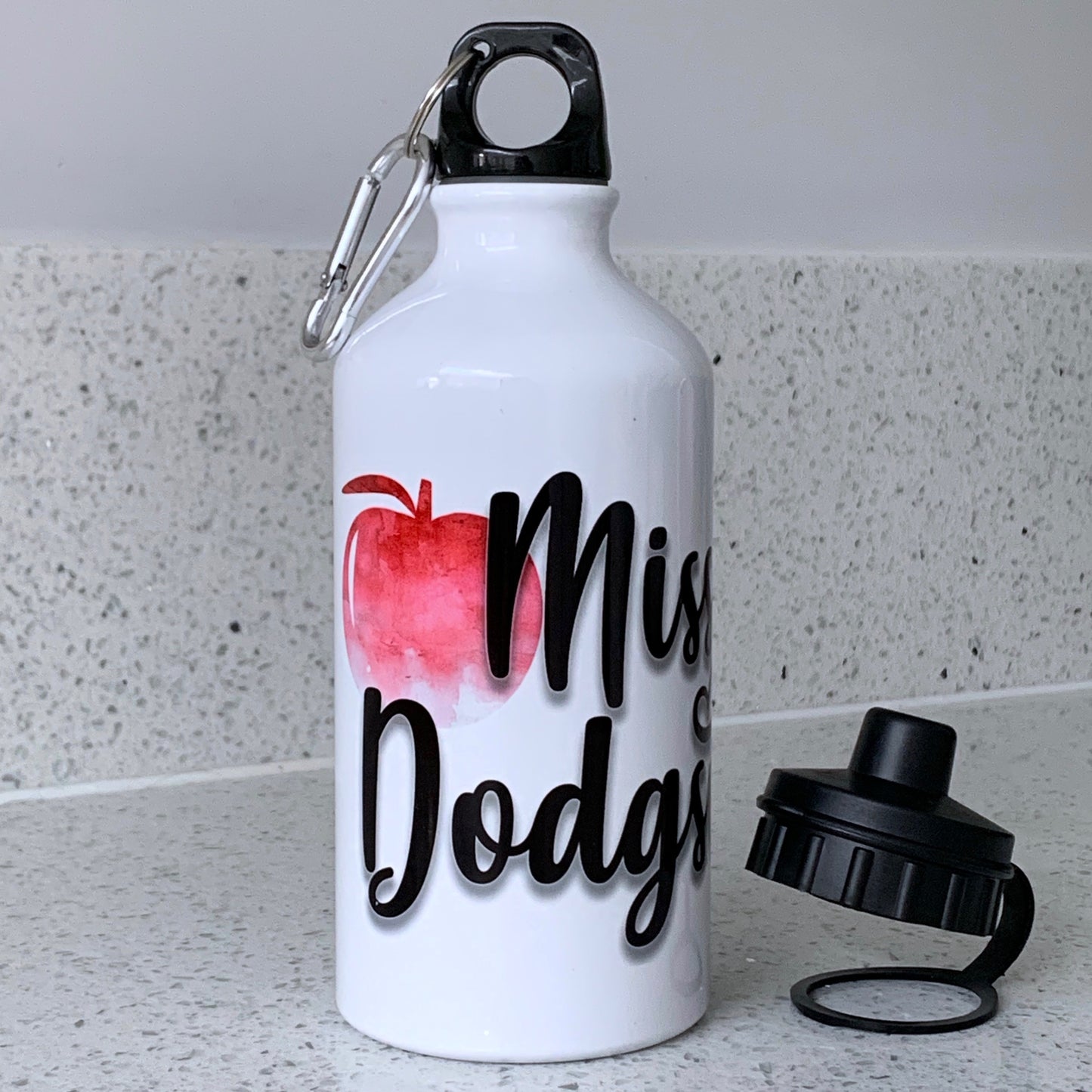 Personalised Apple Teacher Water Bottle