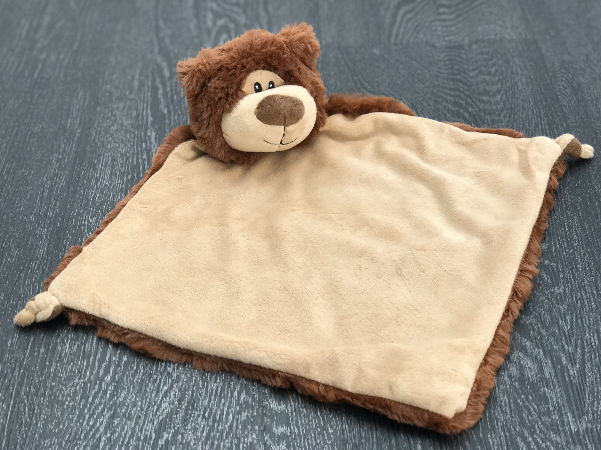 Brown Bear Blankie with Personalisation by Vinyl and Threads