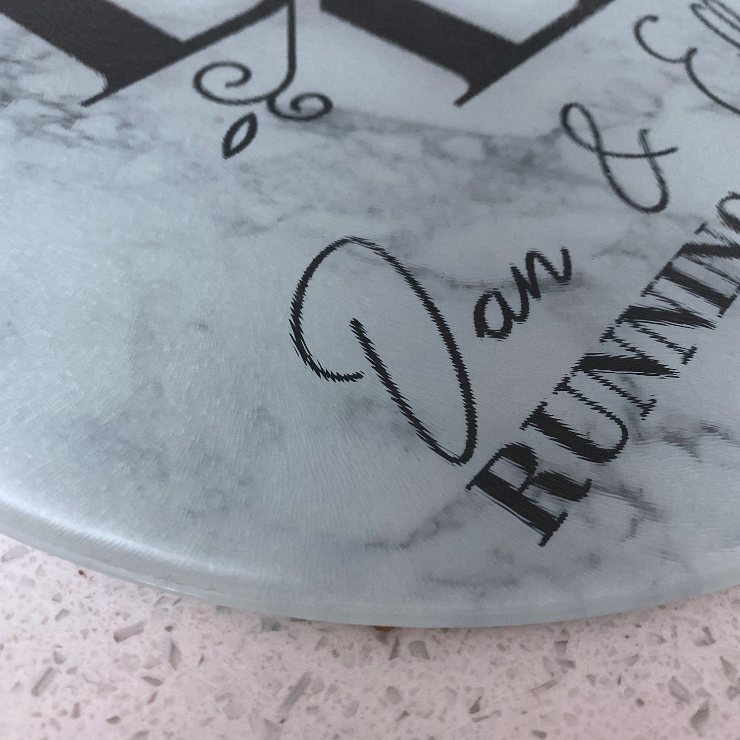 Personalised Round Glass Board