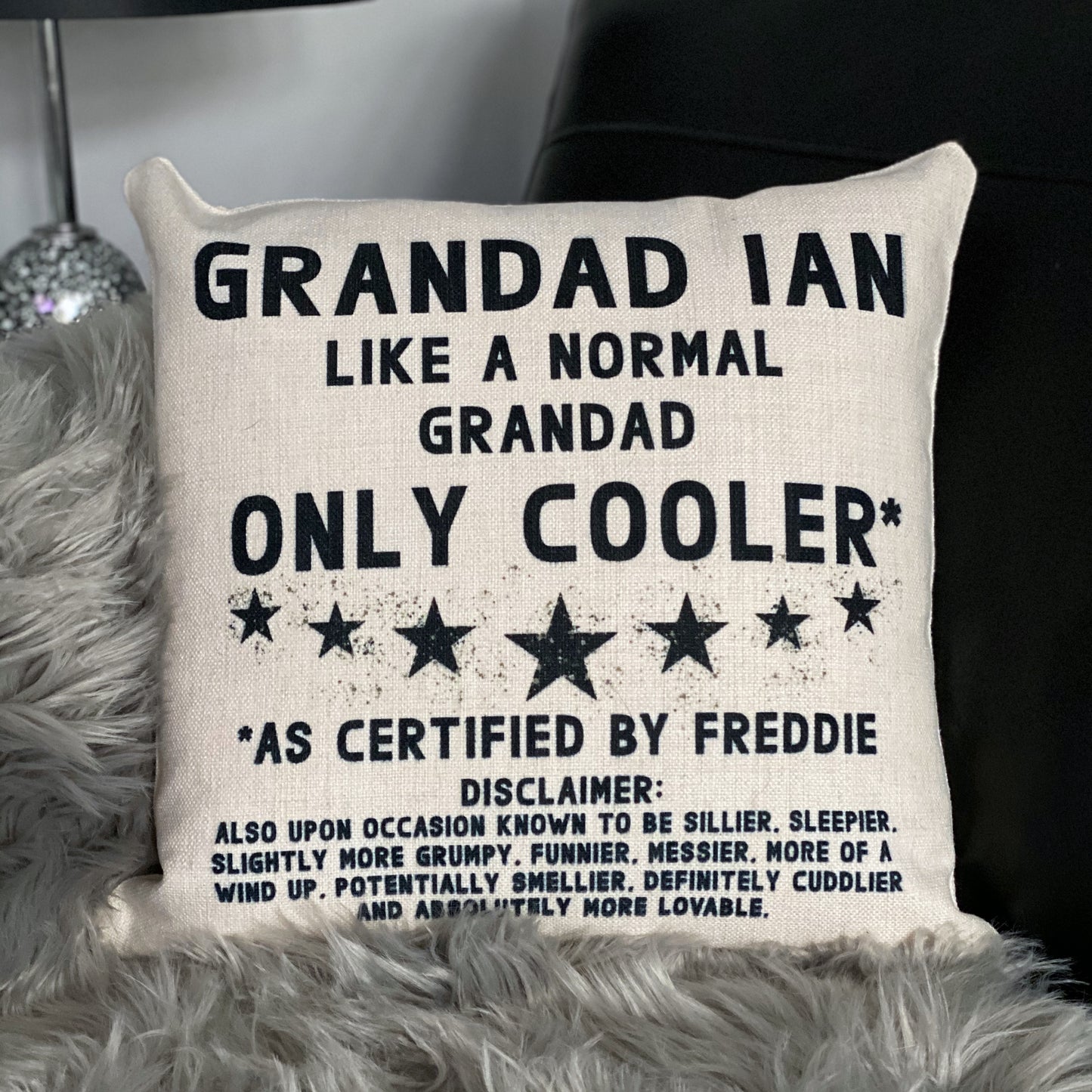 Personalised Cushion Cover - "Like a normal..."