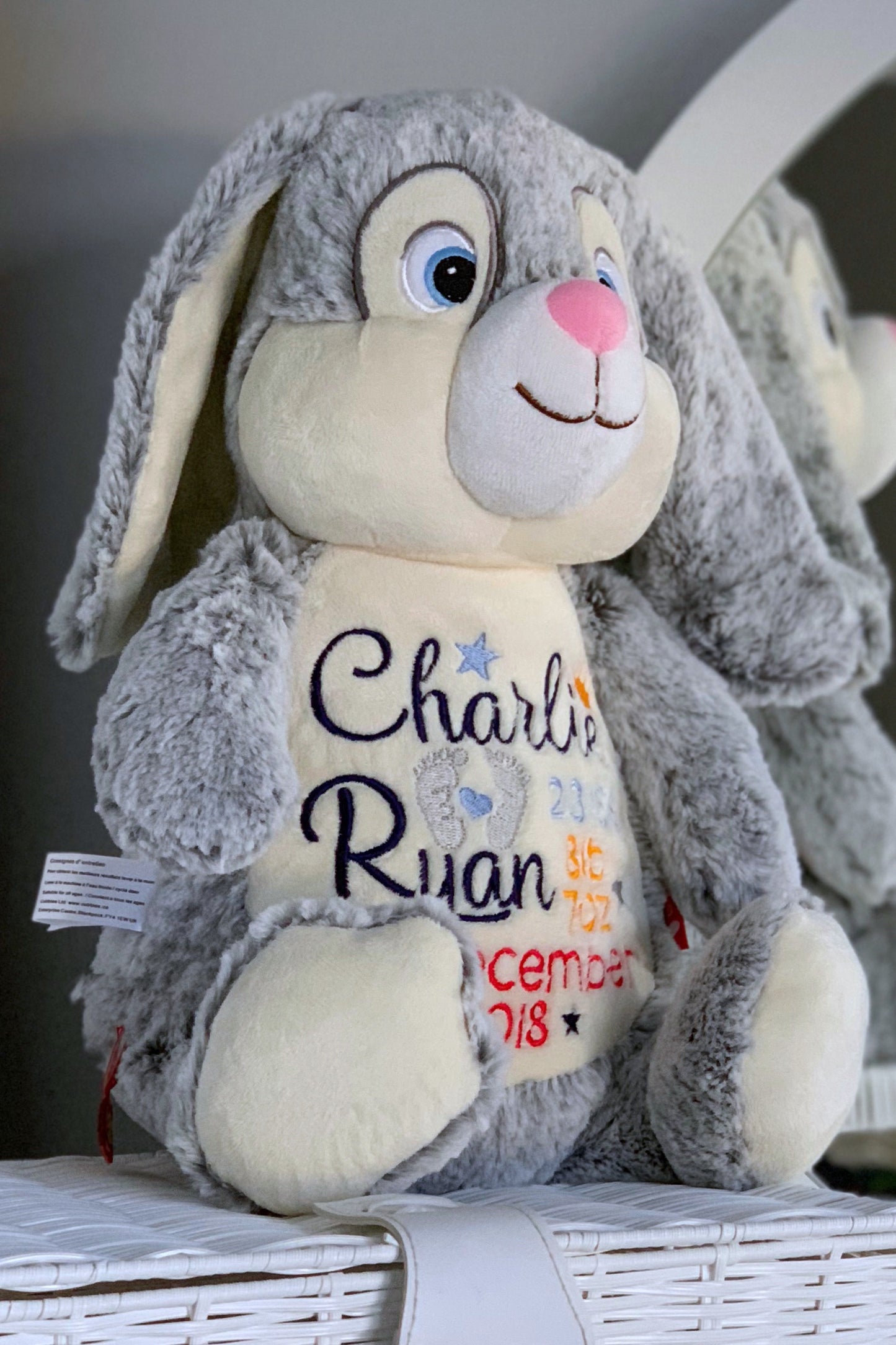 Clovis Brampton III the Grey Bunny Cubby